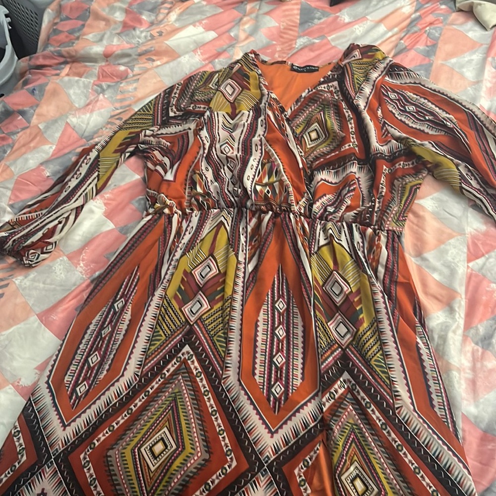 Layered Abstract Dress